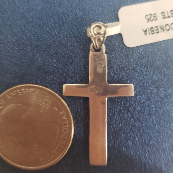 Antique Style Swirl Cross Sterling Silver - Picture 11 of 11